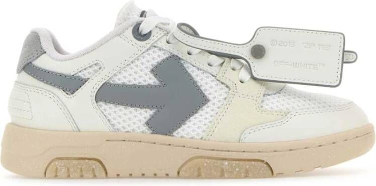 Off White Witte Mesh Sneakers White Dames