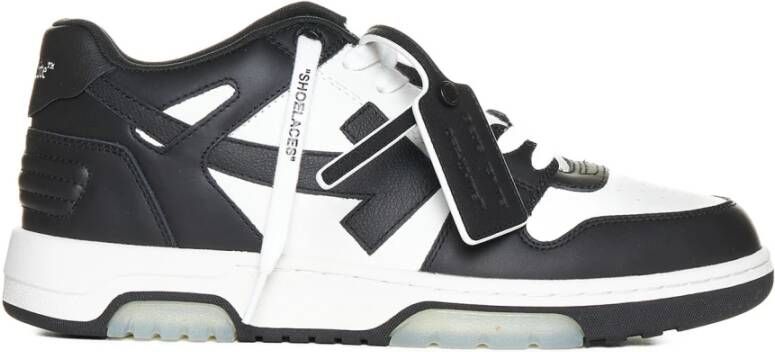 Off White Witte Leren Sneakers met Handtekeningpijlen White Heren