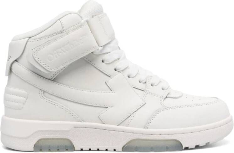 Off White Witte Sneakers met 3.0cm Hak White Dames