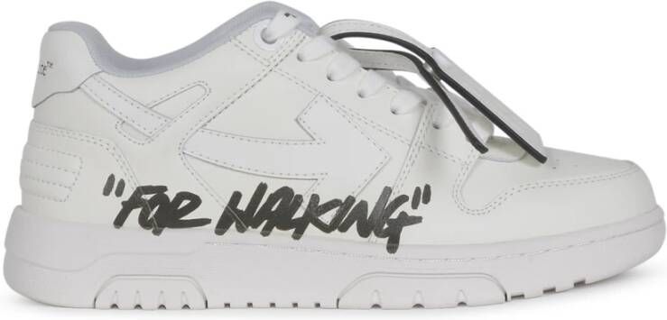 Off White Witte Sneakers om te Wandelen White Dames