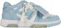 Off White Witte Sneakers Verhoog Stijl Luxe Mix Blue Dames - Thumbnail 6