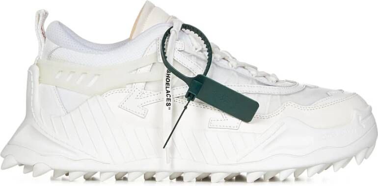 Off White Witte lage sneakers met kenmerkende details White Dames