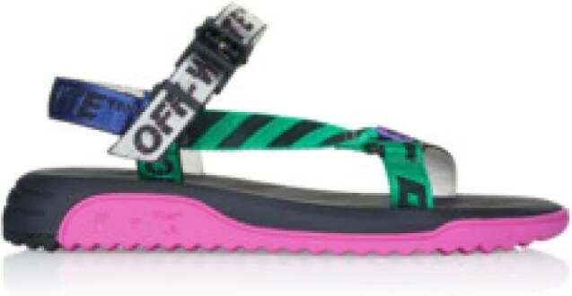 Off White Zwarte herensandalen stijlvol en comfortabel