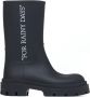 Off White Zwarte Sneakers met Slogan Print Black Dames - Thumbnail 6