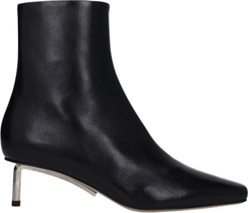 Off White Zilveren Allen Enkellaarzen Black Dames