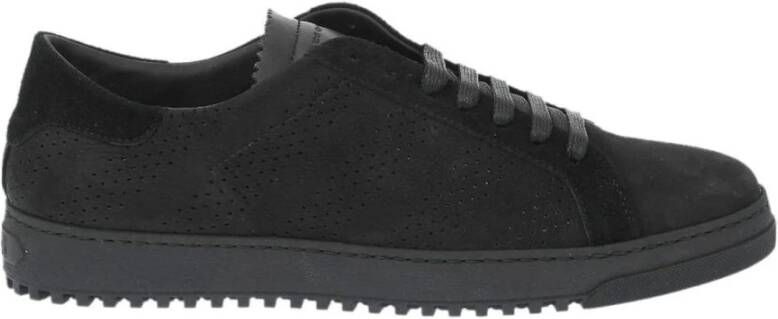 Off White Zwarte leren LowTop Sneakers