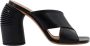 Off White Zwarte Leren Sandalen Lente Hak - Thumbnail 1