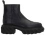 Off White Zwarte leren Tractor Motor enkellaarzen Black Heren - Thumbnail 1
