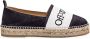 Off White Zwarte Linnen Espadrilles - Thumbnail 1