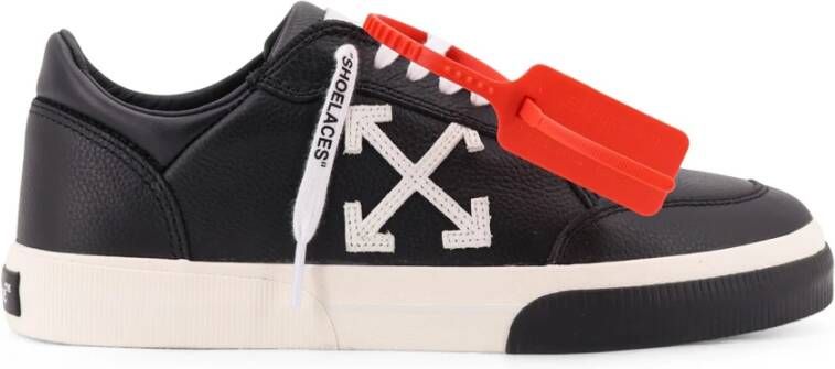 Off White Zwarte Sneakers met Iconische Pijl Patch