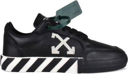 Off White Zwarte Vulcanized Sneakers met Witte Pijlen Black Dames