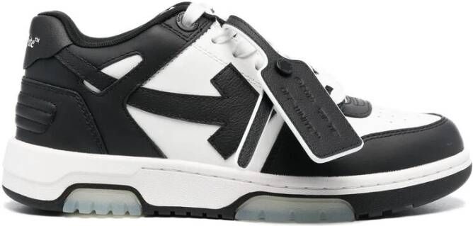 Off-White Low-Top Sneakers Out Of Office Calf Leather White Black in wit