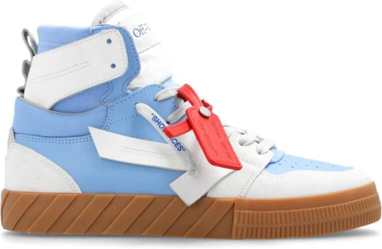 Off-White Floating Arrow leren sneakers WHITE LIGHT BLUE