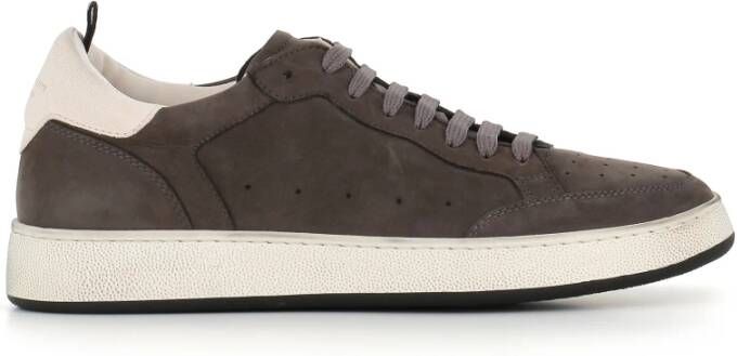 Officine Creative Antraciet Sneaker van Nubuck Gray Heren