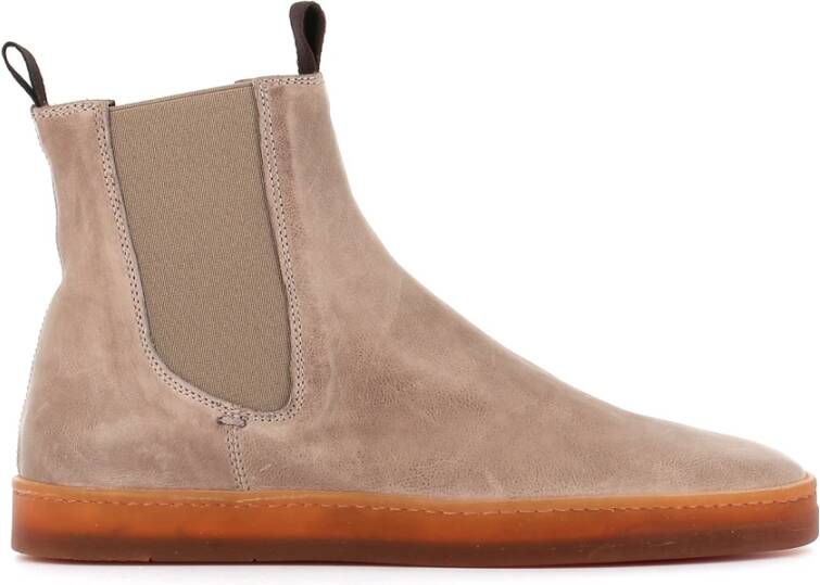 Officine Creative Beige Chelsea Platte Schoenen Beige Dames