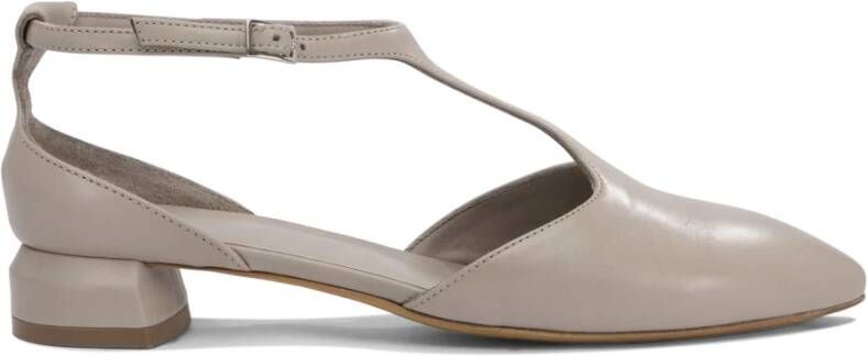 Officine Creative Beige Mary Janes T-strap Pumps