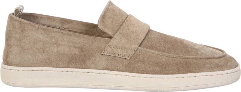 Officine Creative Beige Suède Loafers