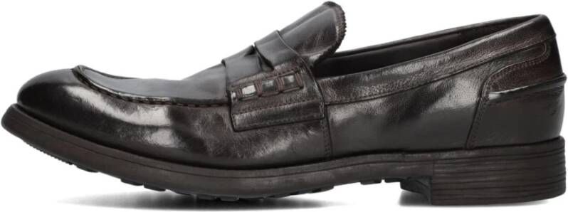 Officine Creative Bruin leren heren loafers kroniek