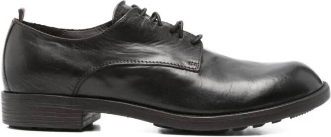 Officine Creative Bruin Leren Veterschoenen