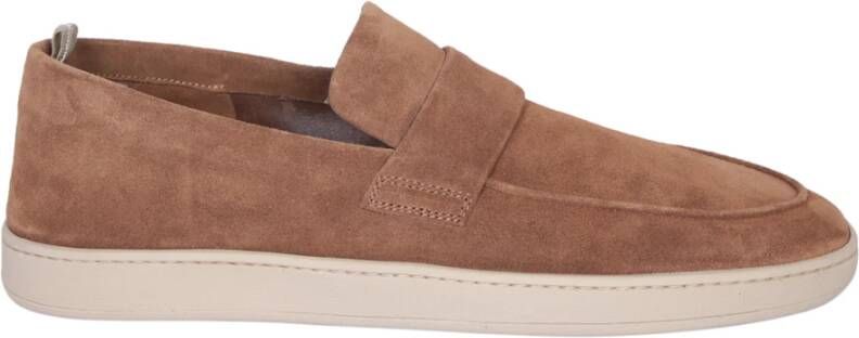 Officine Creative Bruine Leren Loafer Schoenen Brown Heren