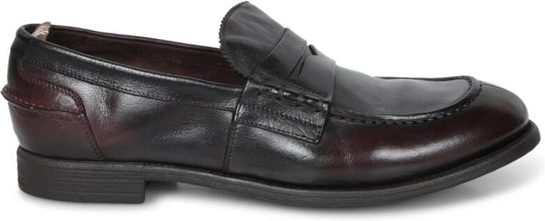 Officine Creative Bruine Loafer Schoenen Franje Ontwerp