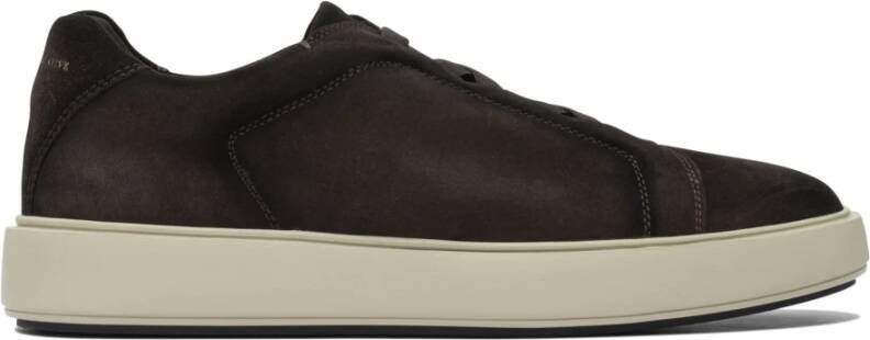 Officine Creative Bruine Sneakers The Slouch Stijl