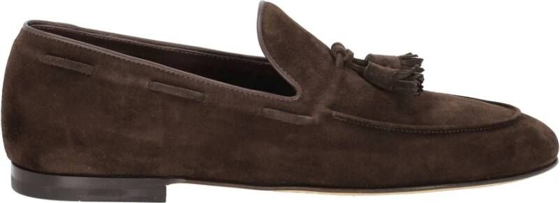 Officine Creative Bruine Suède Loafers met Kwastjes