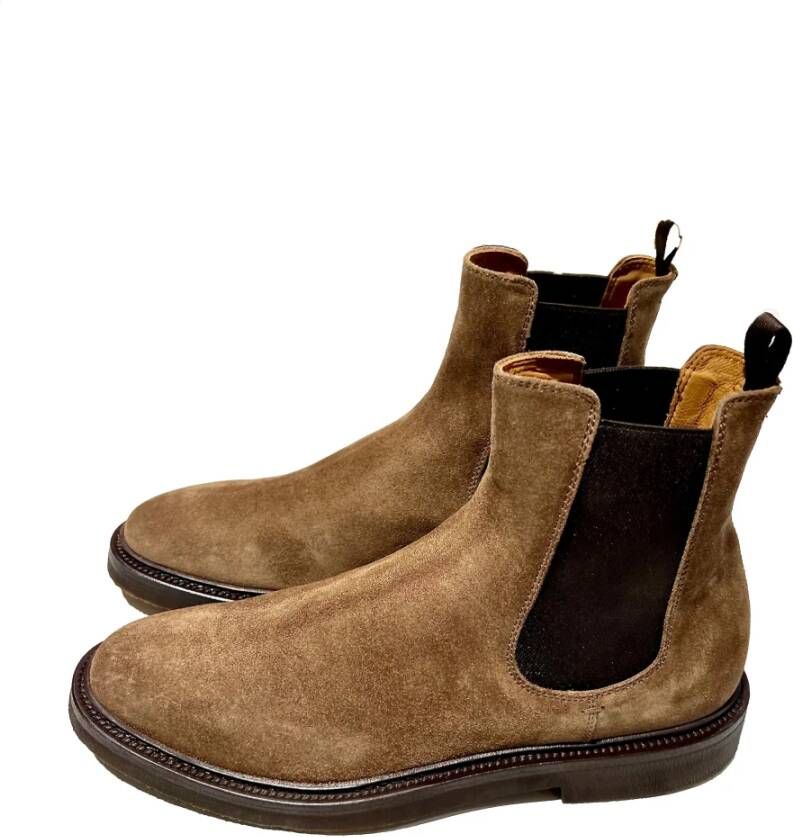 Officine Creative Chelsea Boot van Rauleder met Crepesole Brown Heren