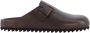 Officine Creative Donkerbruine leren slippers - Thumbnail 1