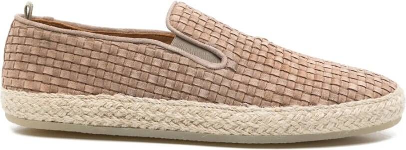 Officine Creative Geweven Espadrilles met Leren Zool