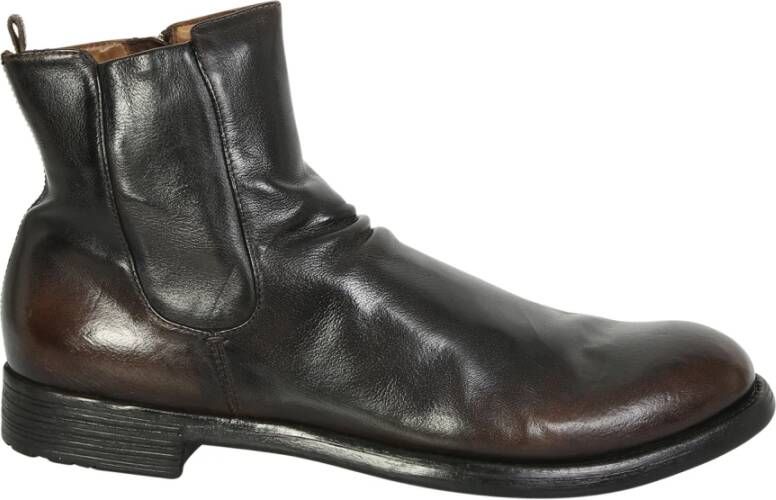 Heren Schoenen voor voor Boots voor Casual boots Officine Creative Leer Veterlaarzen in het Bruin voor heren 