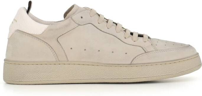 Officine Creative Lichtgrijze Sneaker in Nubuck Gray Heren