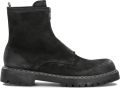 Officine Creative Bulla DD Lug 114 Enkelboots met rits - Zwart