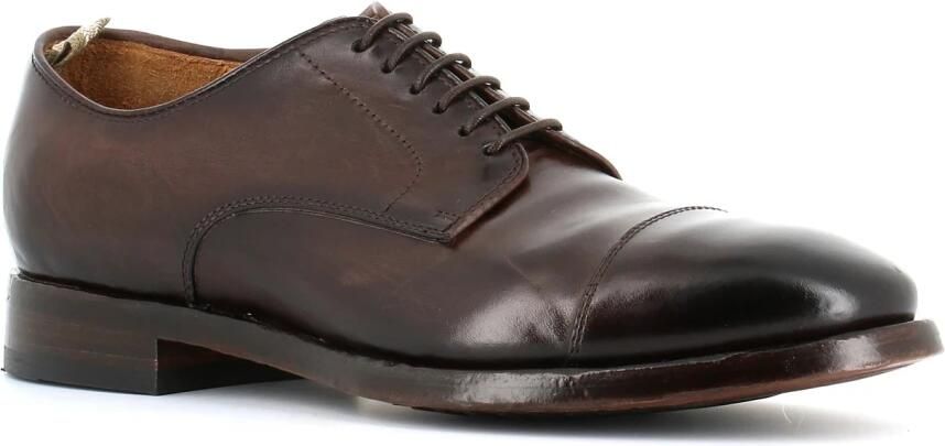 Officine Creative Ebony Leather Derby Flat Schoenen