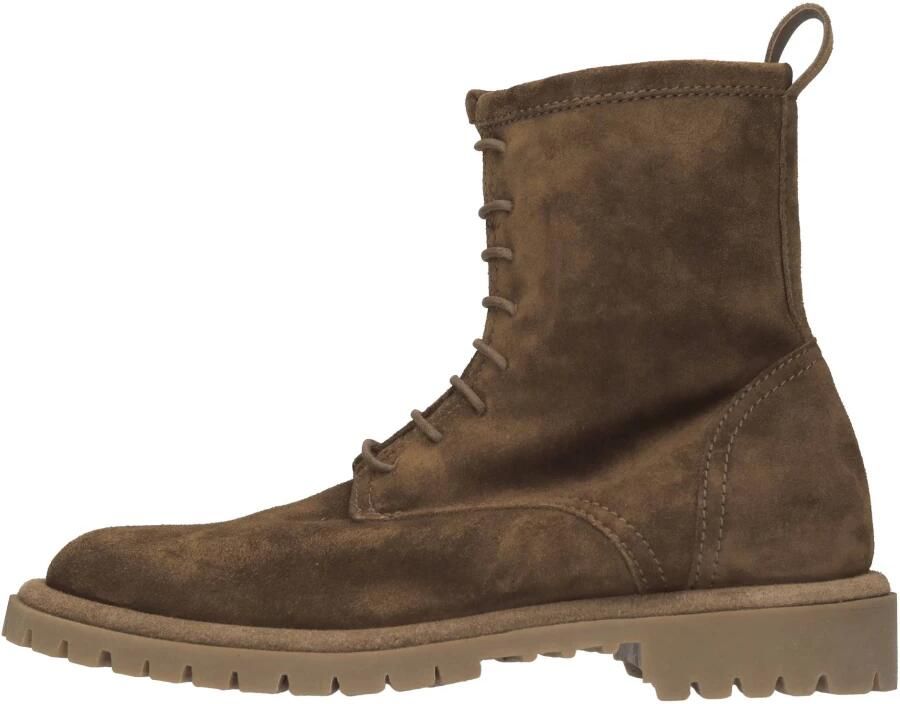 Officine Creative Suede Combat Enkellaarzen