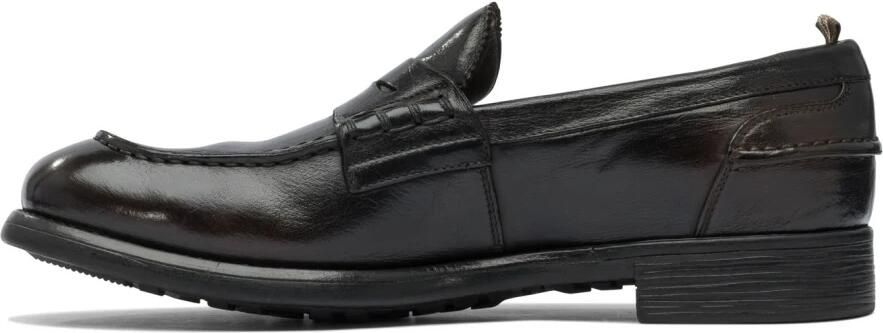 Officine Creative Zwarte Leren Loafers voor Mannen