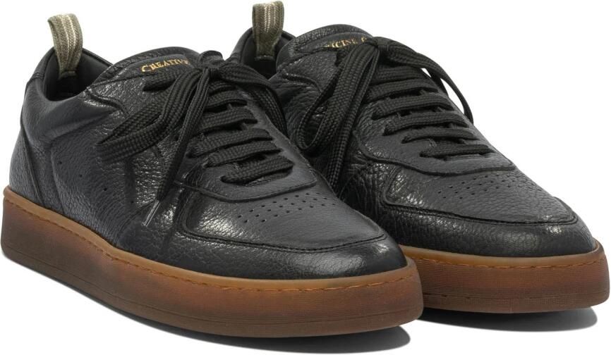 Officine Creative Zwarte Sneakers voor Mannen Aw25