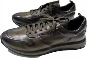 Officine Creative Pre-eigenaar multicolor gaas en lederen triple S sneakers Groen Heren