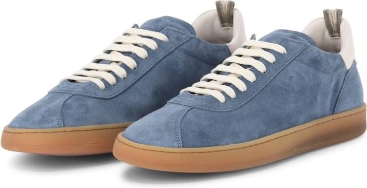 Officine Creative Veloursleren Sneaker met Leren Patch