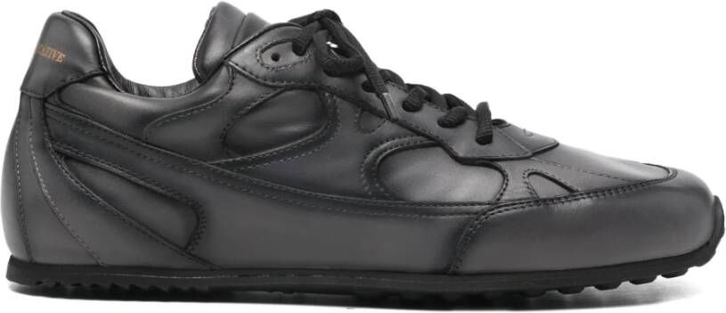 Officine Creative Vintage Antraciet Leren Dames Sneakers