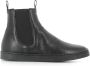 Officine Creative Zwarte Leren Chelsea Sleehak Schoenen - Thumbnail 1
