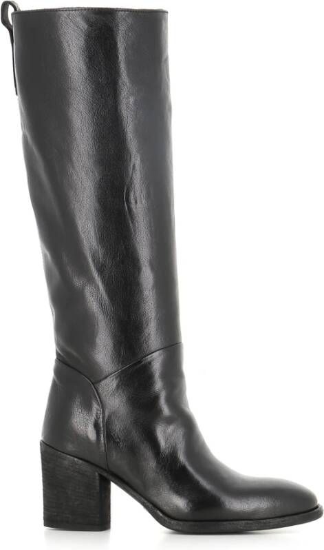 Officine Creative Zwarte leren damesschoenen