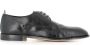 Officine Creative Zwarte leren Derby platte schoenen Black Heren - Thumbnail 1