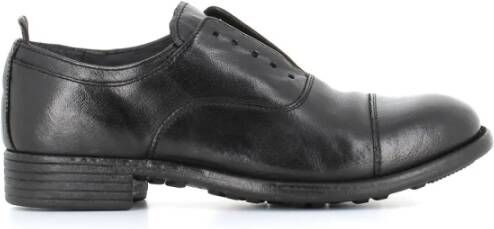 Officine Creative Zwarte Leren Derby Schoenen Black Dames