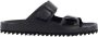 Officine Creative Zwarte leren slippers - Thumbnail 1
