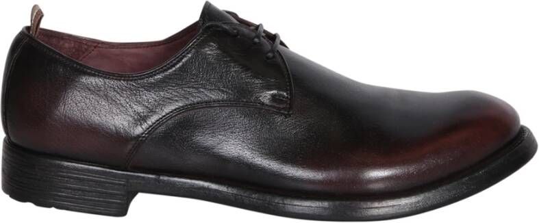 Officine Creative Zwarte Veterschoenen Stijlvolle Keuze