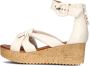 Bruin Tinten 722028 Sandalen Met Sleehak Dames Beige - Thumbnail 2