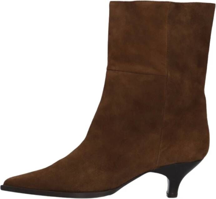 Omoda Bruin Suède Enkellaarsjes Av254