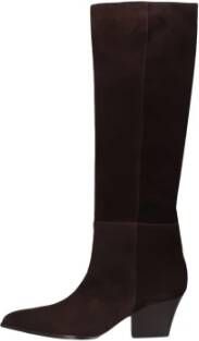 Omoda Bruine Leren Laarzen voor Herfst Winter
