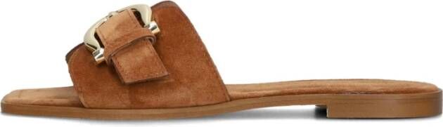 Omoda Cognac Slippers X Iris Oller